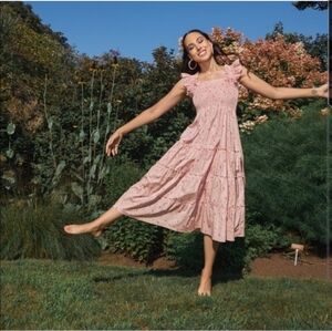 Hill House Home The Ellie Nap Dress Bridgerton Floral Size S CottageCore